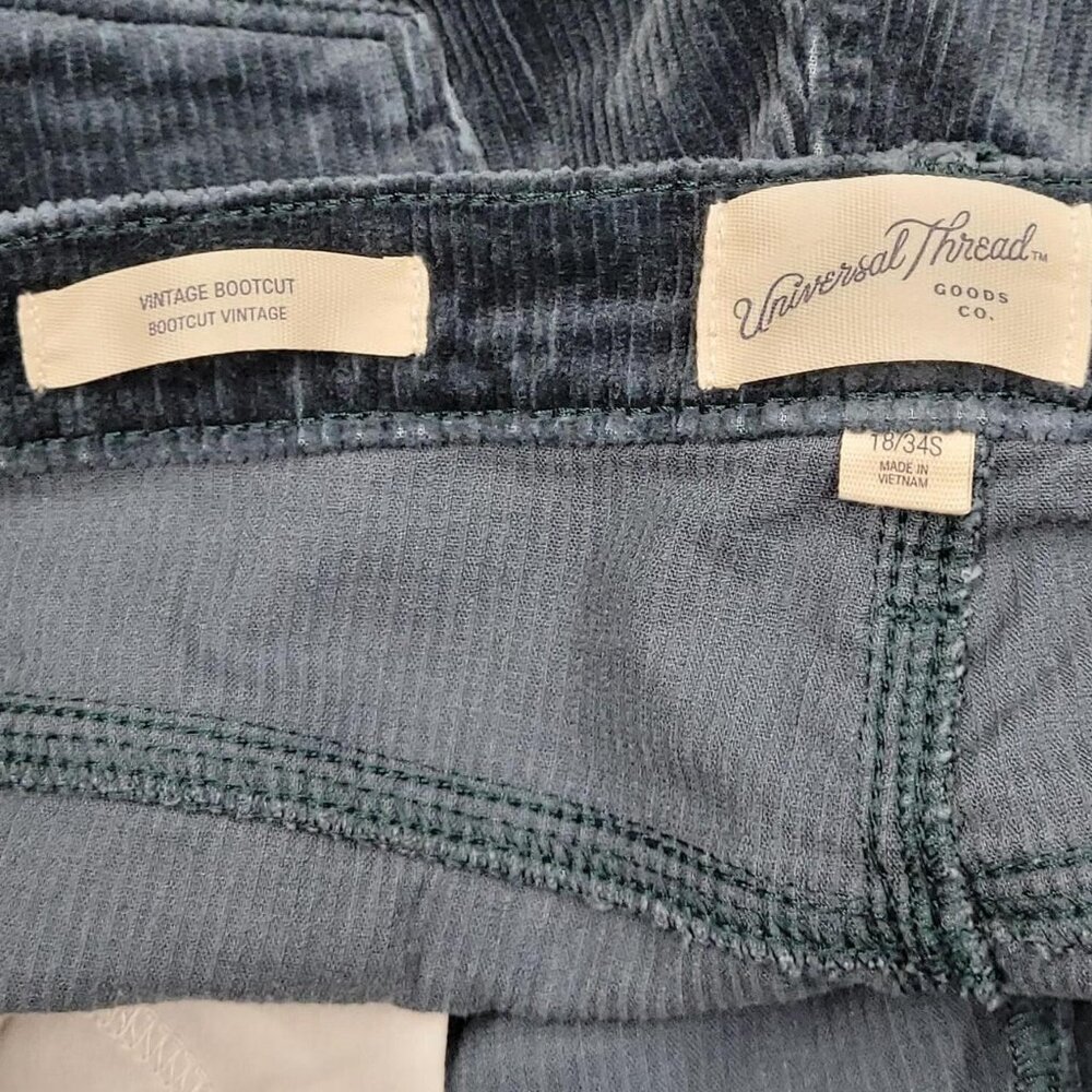 NWT Universal Thread Teal Corduroy Bootcut Pants size 18S - Picture 2 of 5